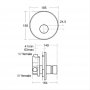 Ideal Standard Avon 21 Built-In Self Closing Non-Mixing Shower