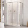 Roman Showers Haven Two Door Offset Quadrant Shower Enclosure - 900mm X 800mm