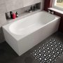 The White Space Arnold Single Ended Rectangular Bath - 1780mm X 800mm