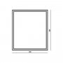 The White Space Frame Illuminated LED Bathroom Mirror - 600mm X 800mm -