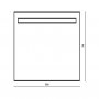 The White Space Nord Illuminated LED Bathroom Mirror - 550mm X 700mm