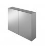 The White Space Scene 1 Door Mirror Cabinet - 800mm Wide -