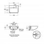 Armitage Shanks Contour 21 Plus Back Outlet Basin - 500mm Wide - White with Smartguard