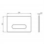 Armitage Shanks Oleas M4 Mechanical Flushplate - Chrome
