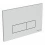 Armitage Shanks Oleas P2 Pneumatic Dual Flushplate - Brushed Chrome