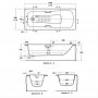 Armitage shanks Sandringham 21 Single Ended Water Saving Bath - 1700mm x 700mm - White