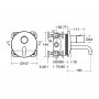Armitage Shanks Sensorflow Wave Thermostatic Basin Mixer Tap with 150mm Spout & Temperature Control - Chrome