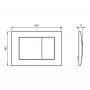 Armitage Shanks Septa Pro M1 Mechanical Metal Dual Flushplate - Chrome