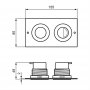 Armitage Shanks Septa Pro P2 Pneumatic Flush Plate - Stainless Steel