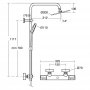 Ideal Standard Ceratherm T100 Exposed Thermostatic Shower Pack