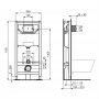 Ideal Standard Prosys 1150mm Pneumatic Wall Hung Toilet Frame