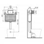 Ideal Standard Prosys 120mm Pneumatic Concealed Cistern