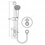 Ideal Standard Easybox Slim Bi Thermostatic Round Shower Pack