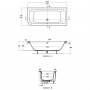 Ideal Standard Concept 170 x 75cm Asymmetric Bath - Right Hand