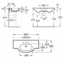 Roca Meridian-N 850mm Basin