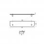 Ideal Standard Concept 50cm Glass Shelf