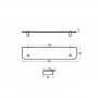 Ideal Standard Concept 50cm Glass Shelf