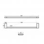 Ideal Standard Concept 60cm Towel Rail