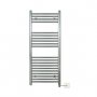 Bisque Olga Electric Chrome 900 x 480mm Towel Rail