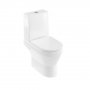 Britton Curve2 Rimless Open Back Close Coupled Toilet with Soft Close Seat