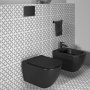 Ideal Standard Tesi Silk Black Wall Hung WC with Aquablade