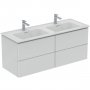 Ideal Standard Strada II 1200mm 4 Drawer Wall Hung White Gloss Vanity Unit