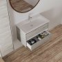 Ideal Standard Connect Air 800mm Vanity Unit (Light Grey Wood with Matt White Interior)