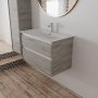 Ideal Standard Connect Air 800mm Vanity Unit (Light Grey Wood with Matt White Interior)