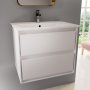 Ideal Standard Connect Air 600mm 2 Drawer Vanity Unit (Gloss White with Matt Grey Interior)