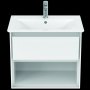 Ideal Standard Connect Air 600mm 2 Drawer Vanity Unit (Gloss Grey with Matt White Interior)
