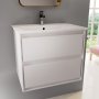 Ideal Standard Connect Air 600mm 2 Drawer Vanity Unit (Gloss Grey with Matt White Interior)