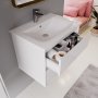 Ideal Standard Connect Air 600mm 2 Drawer Vanity Unit (Gloss Grey with Matt White Interior)