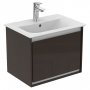 Ideal Standard Connect Air 500mm Vanity Unit (Matt Dark Brown with Matt White Interior)