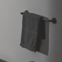 Ideal Standard IOM Silk Black 45cm Single Towel Rail