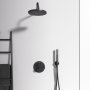 Ideal Standard Ceratherm T100 Built-In Round Thermostatic 1 Outlet Silk Black Shower Mixer