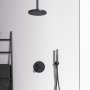 Ideal Standard Ceratherm T100 Built-In Round Thermostatic 2 Outlet Silk Black Shower Mixer