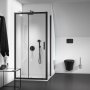 Ideal Standard Ceratherm T100 Built-In Round Thermostatic 2 Outlet Silk Black Shower Mixer