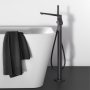 Ideal Standard Tonic II Single Lever Silk Black Freestanding Bath Shower Mixer