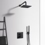 Ideal Standard Ceratherm C100 Built-In Square Thermostatic 1 Outlet Silk Black Shower Mixer