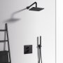 Ideal Standard Ceratherm C100 Built-In Square Thermostatic 2 Outlet Silk Black Shower Mixer