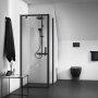 Ideal Standard Ceratherm T25 Silk Black Dual Exposed Thermostatic Shower