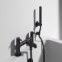 Ideal Standard Ceraline 2TH Deck Mounted Dual Control Silk Black Bath Shower Mixer