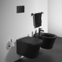 Ideal Standard Connect Air Aquablade Silk Black Wall Mounted WC