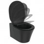 Ideal Standard Connect Air Aquablade Silk Black Wall Mounted WC