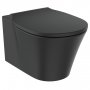 Ideal Standard Connect Air Aquablade Silk Black Wall Mounted WC