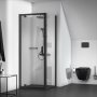 Ideal Standard Ultraflat New 800 x 800mm Shower Tray with Waste - Silk Black