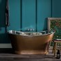 BC Designs 1700mm Antique Copper/Nickel Boat Bath