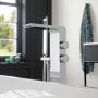 Vado Omika Floorstanding Bath Shower Mixer with Shower Kit - Chrome