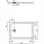 Ideal Standard Pure White Ultraflat S 1000 x 700mm Rectangular Shower Tray