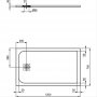 Ideal Standard Sand Ultraflat S 1200 x 700mm Rectangular Shower Tray